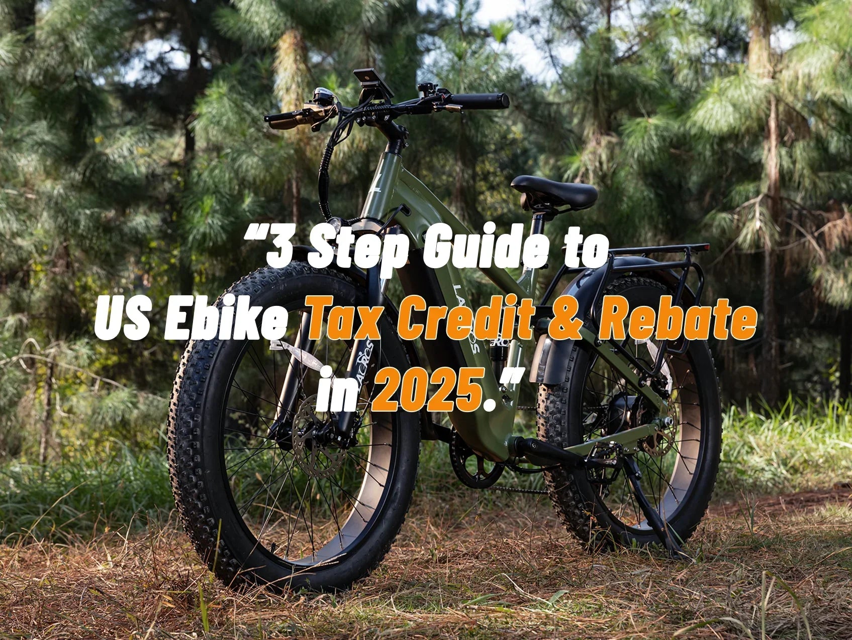 3 Step Guide to US Ebike Tax Credit & Rebate in 2025