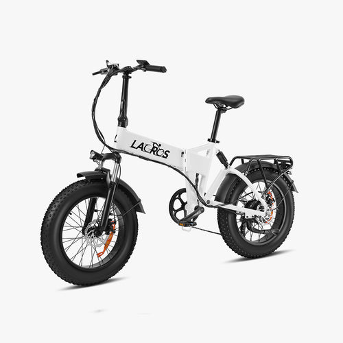 ### Pinecone full suspension folding Electric bike white