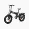 Black foldable electric bike with 'LACROS' branding  #color_black